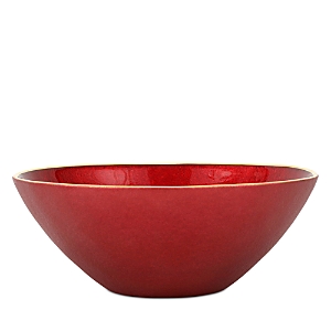 Vietri Metallic Glass Ruby Small Bowl In Ruby