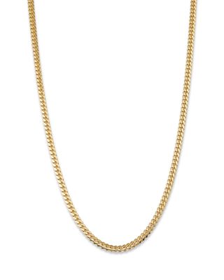 Bloomingdale's Fine Collection - Men's Miami Cuban Link Chain Necklace in 14K Yellow Gold, 24" - Exclusive