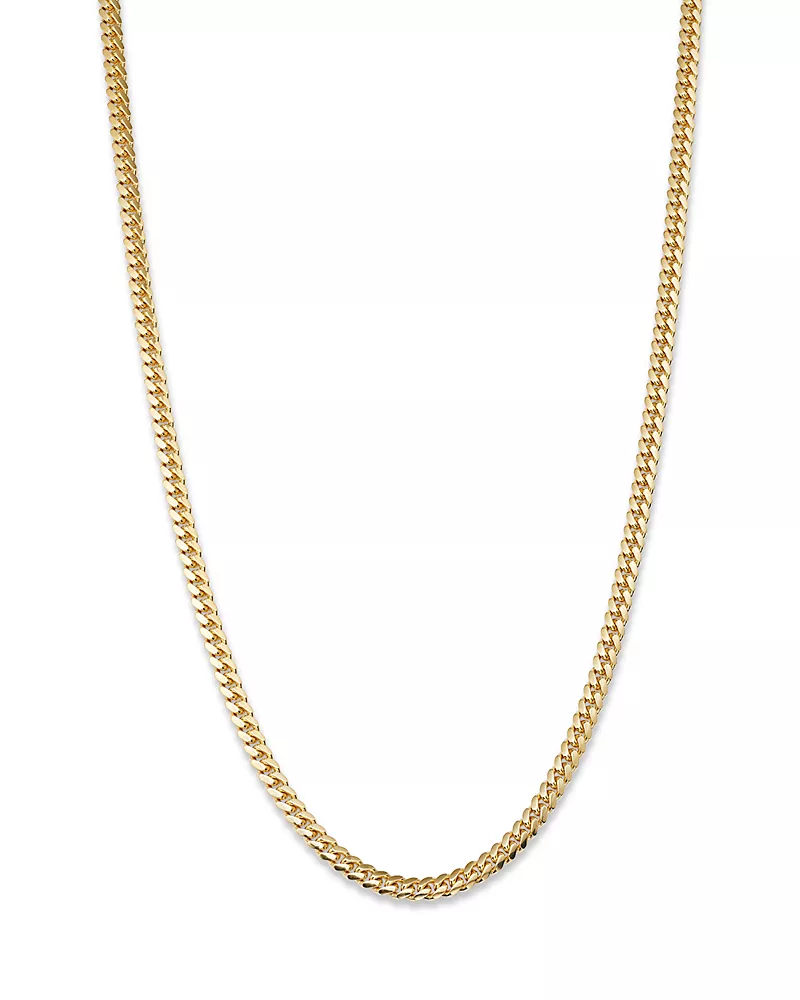 Bloomingdale's Fine Collection Men's Miami Cuban Link Chain Necklace in 14K Yellow Gold, 24