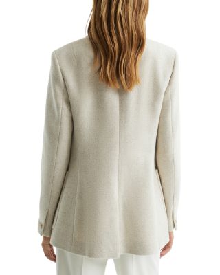 women's ivory wool blazer