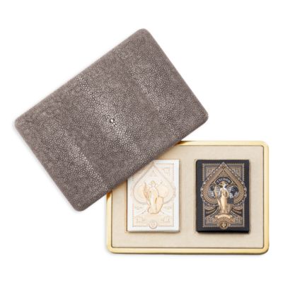Faux Shagreen Playing Card Case