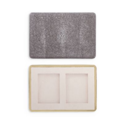 Faux Shagreen Playing Card Case