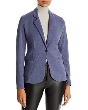 Majestic Knit Blazer In 523 Denim