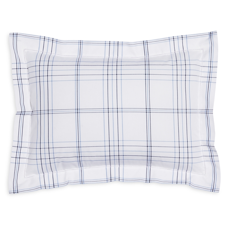 Matouk August Plaid Boudoir Sham In White