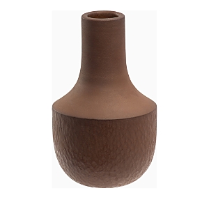 Shop Moe's Home Collection Latti Decorative Ceramic Vessel In Brown