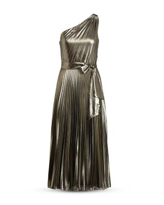 Ralph Lauren Metallic One Shoulder Gown | Bloomingdale's