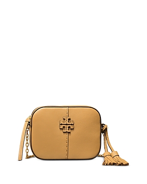 Tory Burch Mcgraw Leather Camera Bag In Tiramisu