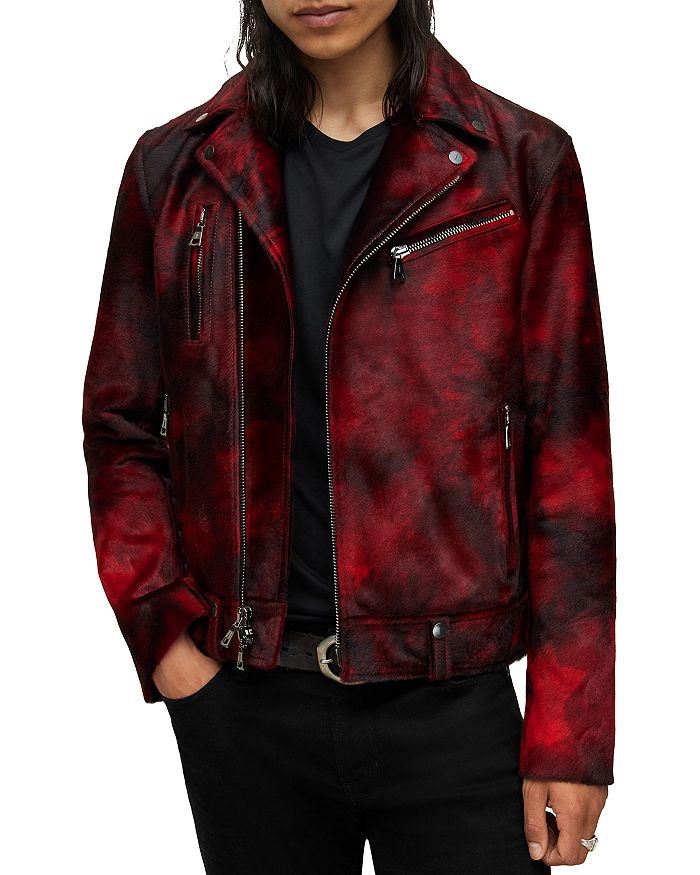 John Varvatos Slim Fit Asymmetrical Zip Biker Jacket Bloomingdale s