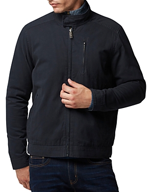 Shop Rodd & Gunn Armitage Cotton Twill Harrington Jacket In Navy