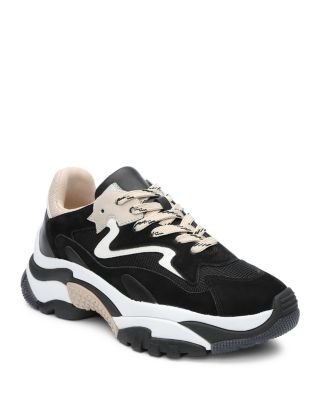 Ash Women's Addict Almond Toe Black u0026 White Sneakers | Bloomingdale's