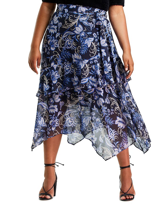 Estelle Plus Estelle Siena Chintz Floral Print Skirt | Bloomingdale's