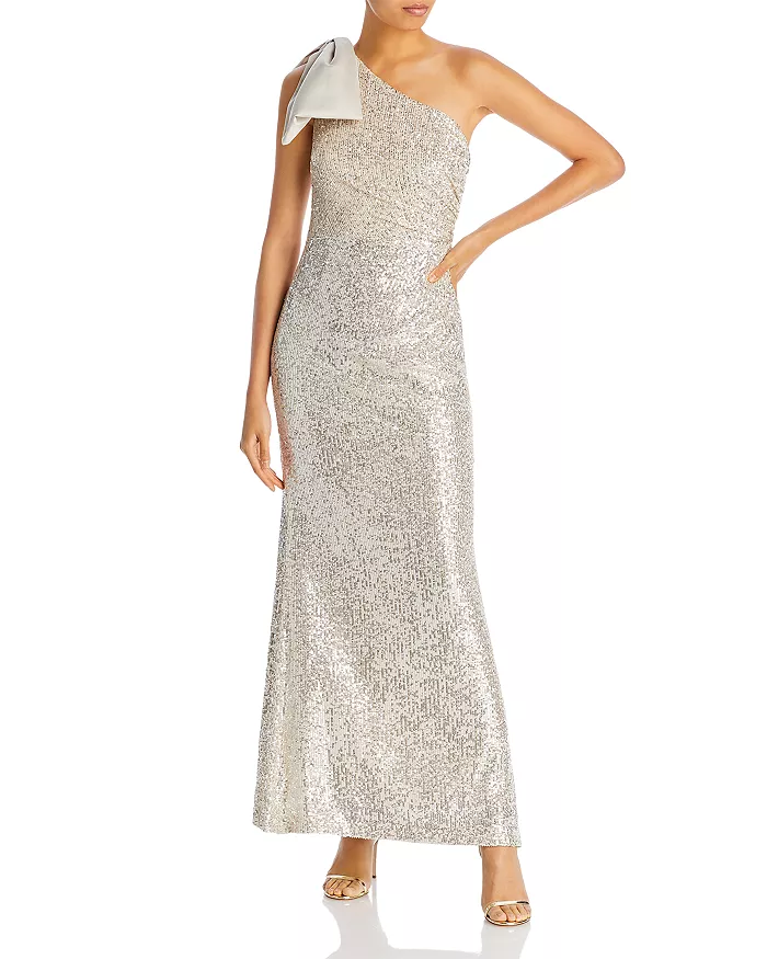 bloomingdales.com | Eliza J One-Shoulder Sequin Dress