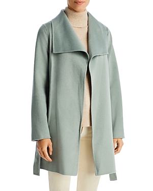 Tahari Ella Belted Wrap Coat In Sage