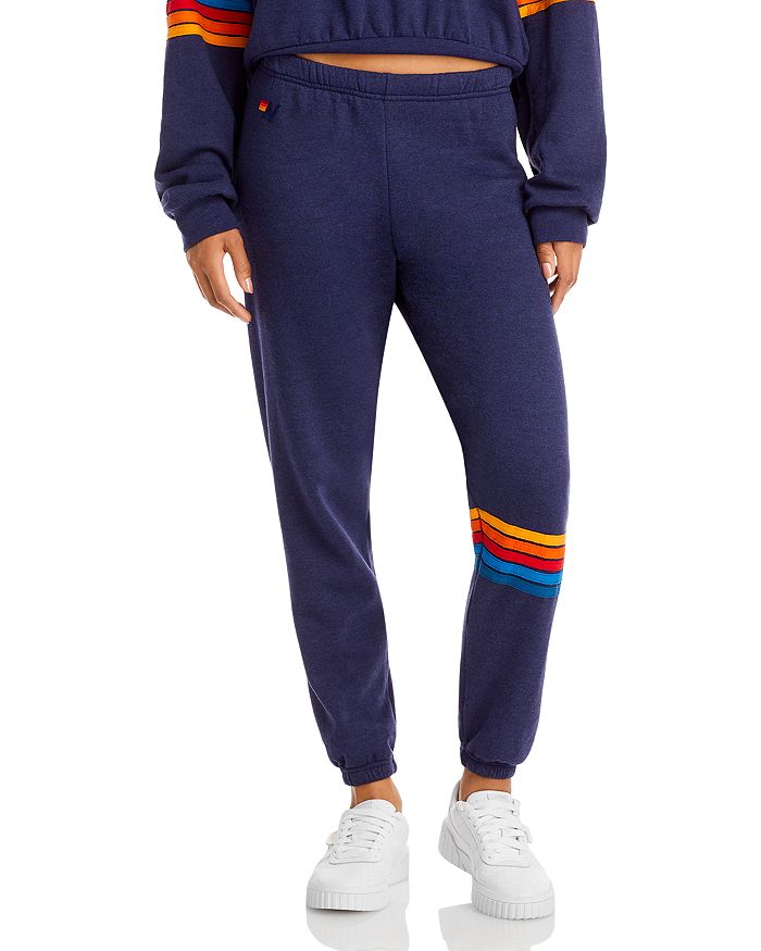 Aviator Nation Rainbow Stitch Jogger Pants | Bloomingdale's