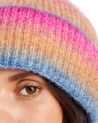 AQUA Space Dyed Knit Beanie - 100% Exclusive | Bloomingdale display picture 1