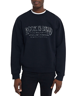 The Kooples Rock Is Dead Graphic Sweatshirt In Black