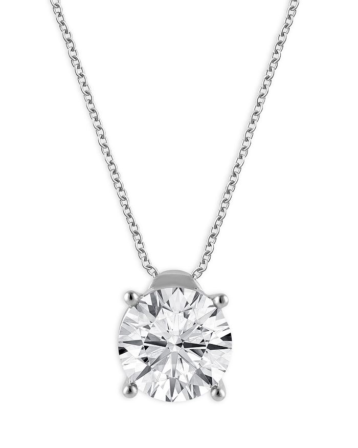 Bloomingdale's - Diamond Solitaire Pendant Necklace in 14K White Gold, 2.0 ct. t.w. - 100% Exclusive
