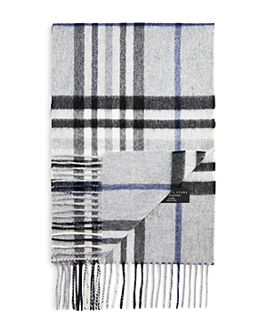 The Men's Store At Bloomingdale's Exploded Plaid Cashmere Scarf - 100% Exclusive In Asphalt Gray