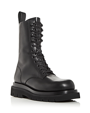 Bottega Veneta Men's Lace Up Boots In Black