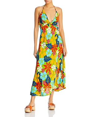 Faithfull The Brand Artemesia Floral Print Maxi Dress In Costa Rei Floral Print