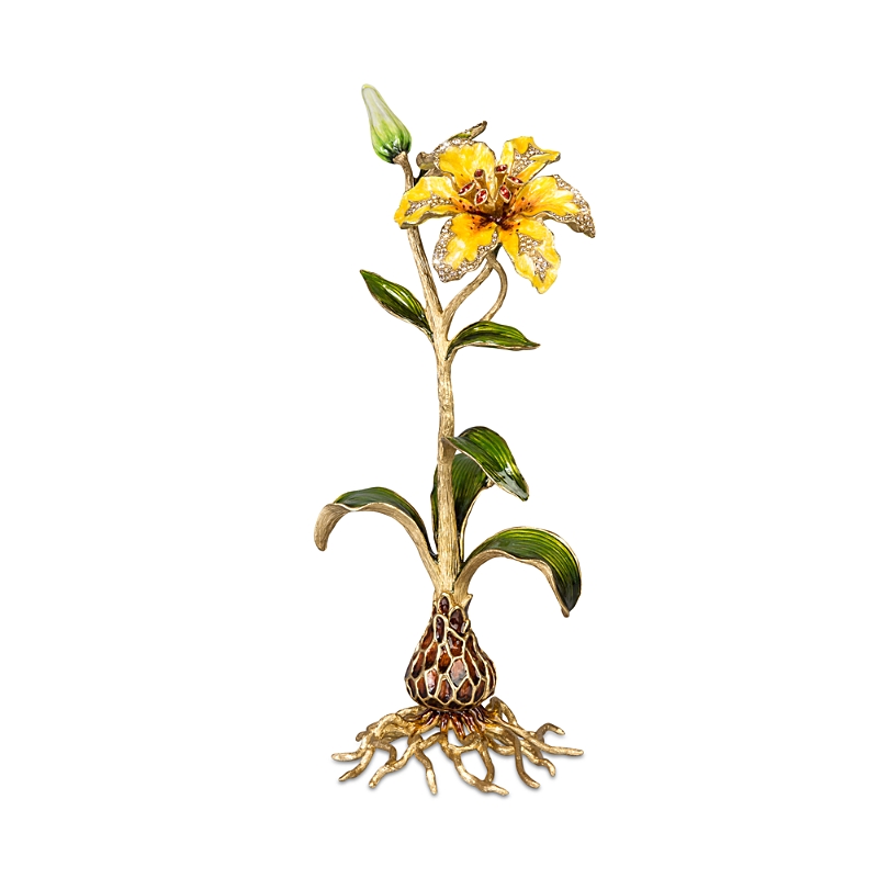 Jay Strongwater Delphina Lily Objet In Yellow