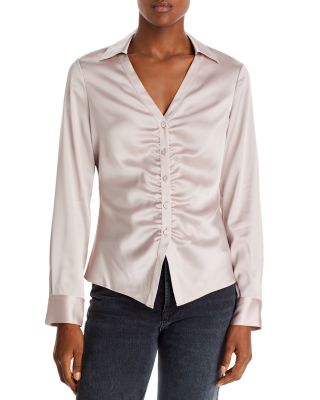 Theory Ruched Shirt | Bloomingdale's