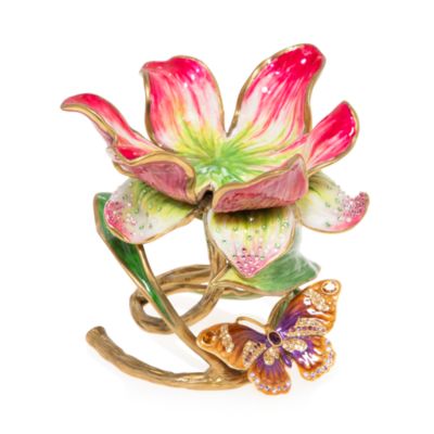 Aimee Floral 7" Pillar Candle Holder