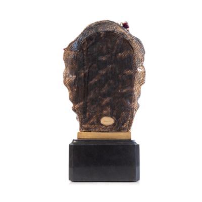 Rhino Bust with Butterflies Objet D'Art