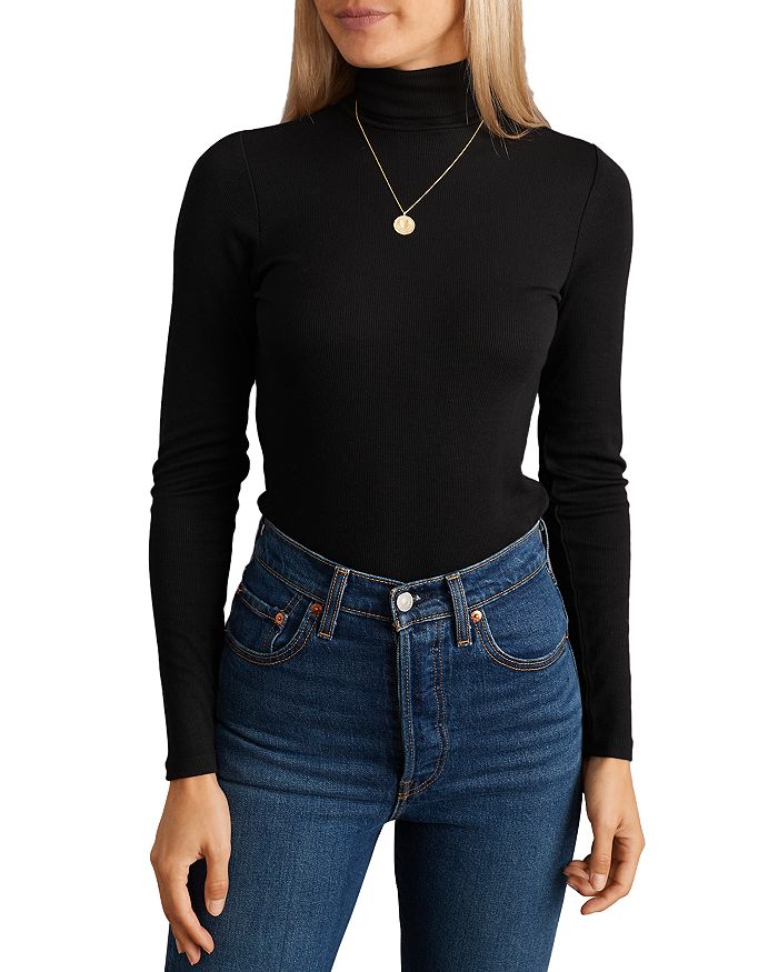 Marine Layer Lexi Ribbed Turtleneck Sweater | Bloomingdale's