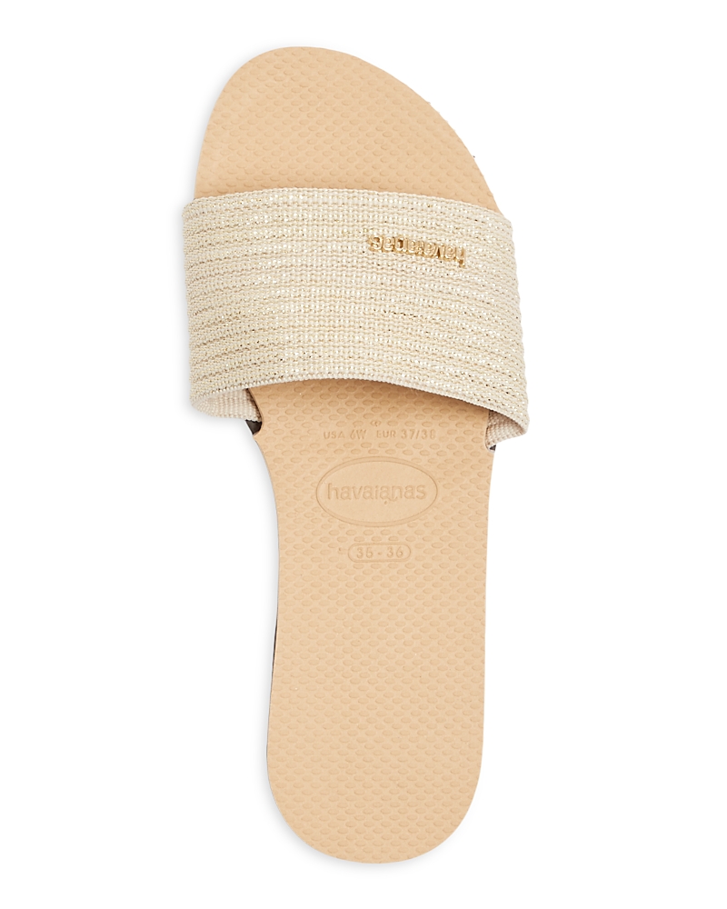HAVAIANAS HAVAIANAS WOMEN'S YOU MALTA METALLIC SLIDE SANDALS