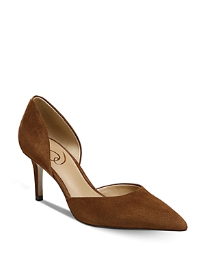 Sam Edelman Women's Viv Slip On Pointed Toe D'orsay Pumps In Toasted Coconut