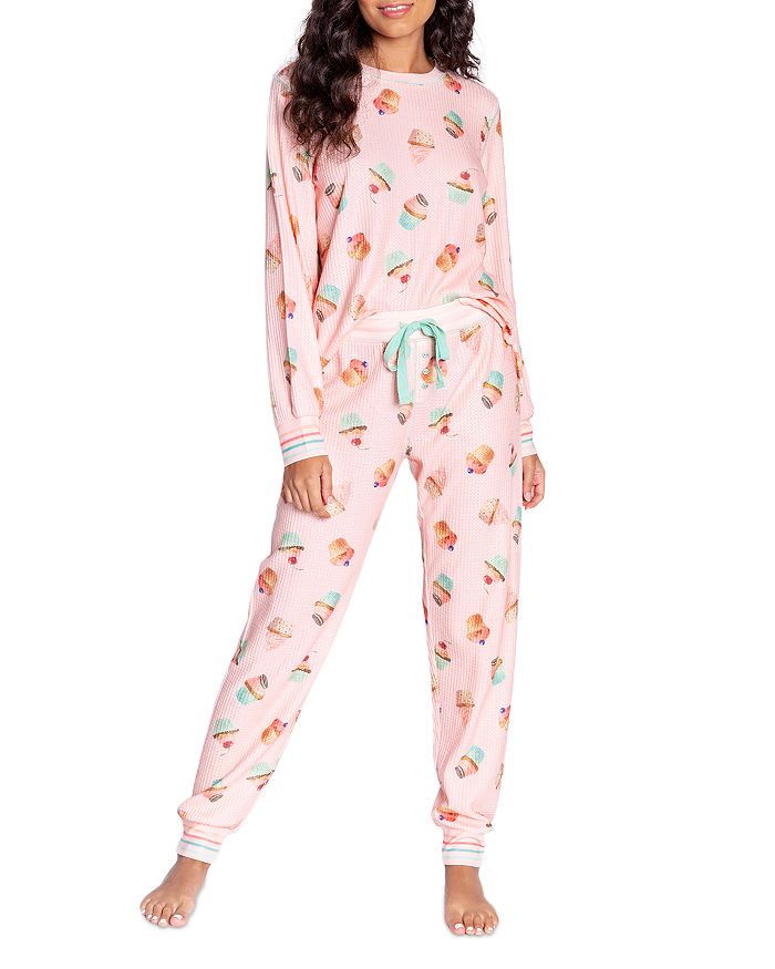 PJ Salvage Cupcake Dreams Brushed Thermal Pajama Set
