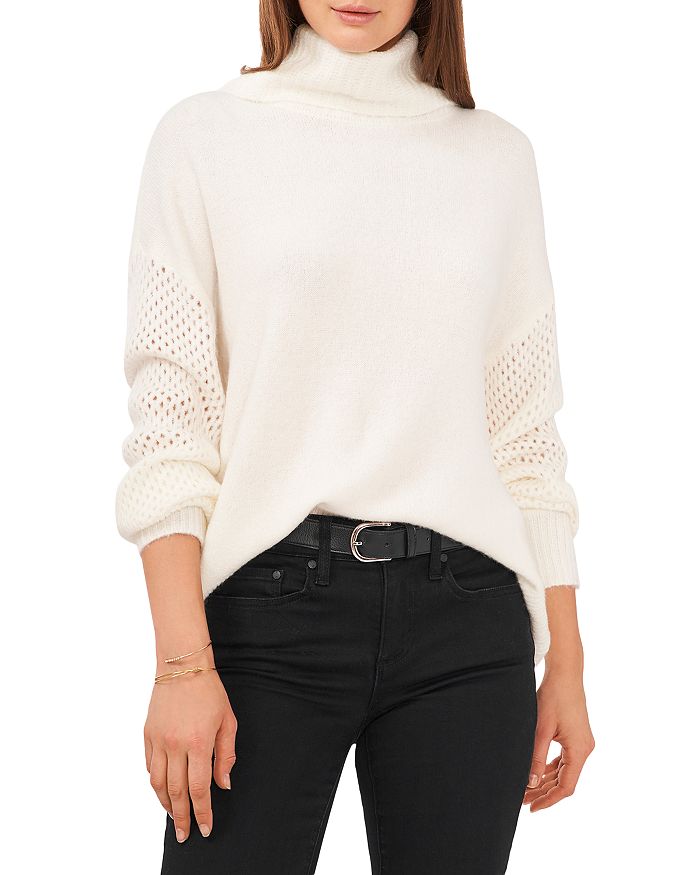 VINCE CAMUTO Drop Shoulder Turtleneck Sweater | Bloomingdale's