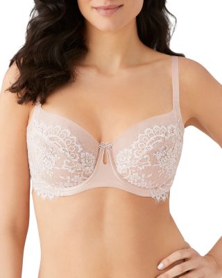 Wacoal Mesh Lace Underwire Bra In Rose/angel