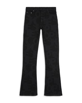 The Kooples - High Rise Flare Leg Jeans in Logo