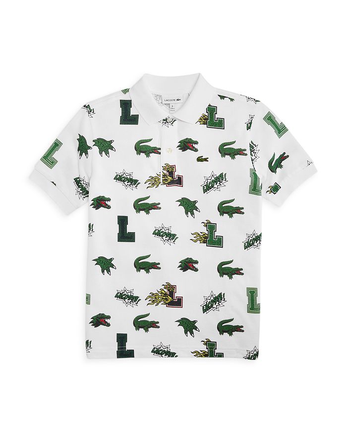 Ægte ost snak Lacoste Unisex Holiday Comic Effect Crocodile Print Polo - Little Kid, Big  Kid | Bloomingdale's