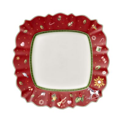 Villeroy & Boch - Toy's Delight Square Dinner Plate, Red