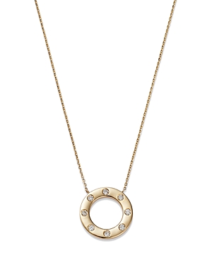 Bloomingdale's Diamond Circle Pendant Necklace in 14K Yellow Gold, 0.25 ct. t.w. - 100% Exclusive