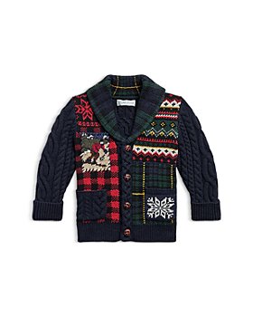 Ralph Lauren - Boys' Patchwork Cable Shawl Cardigan - Baby