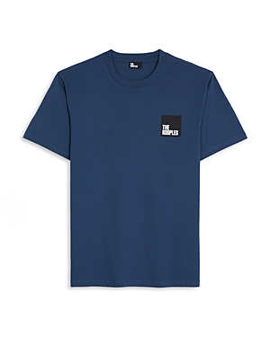 The Kooples Cotton Patch Logo Graphic Tee In Navy