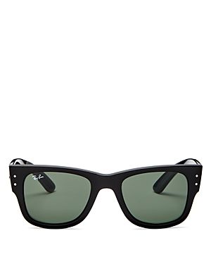 Ray Ban Ray-ban Square Sunglasses, 51mm In Black/green