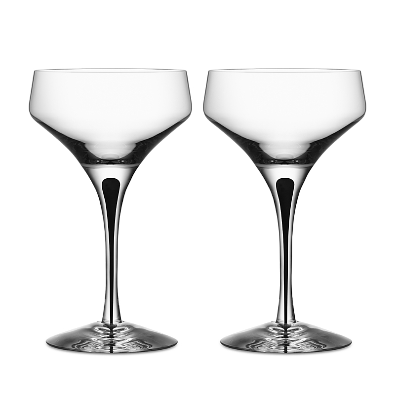 Orrefors Metropol Coupe Glass, Set of 2