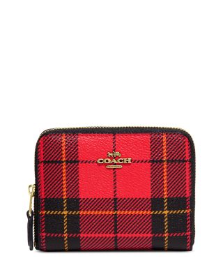 Plaid coach wallet sale