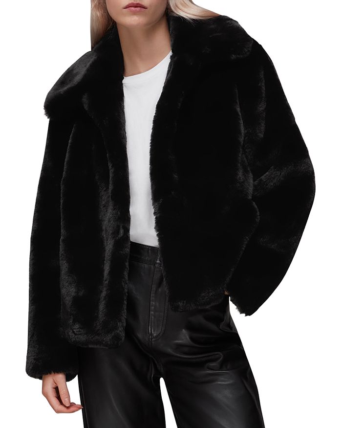 Whistles Drew Faux Fur Coat | Bloomingdale's