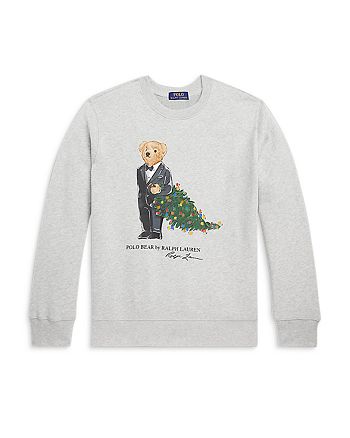 Ralph Lauren - Boys' Polo Bear Holiday Sweatshirt - Little Kid, Big Kid
