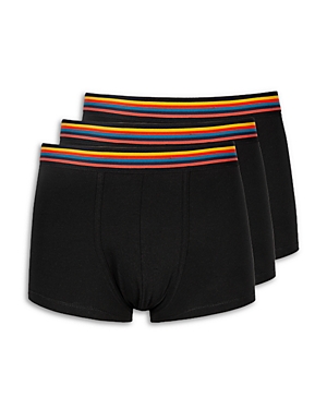 Paul Smith Cotton Stretch Stripe Waistband Trunks, Pack of 3
