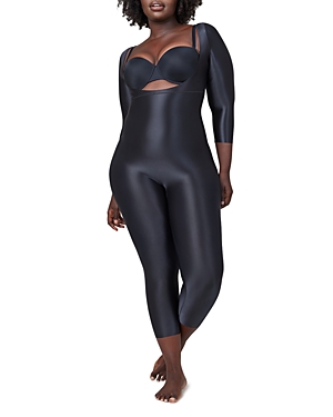 SPANX SUIT YOUR FANCY THREE QUARTER SLEEVE CATSUIT