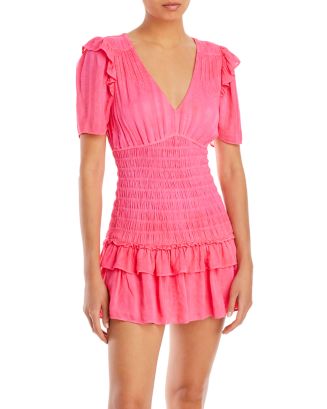 LoveShackFancy Rena Smocked Mini Dress | Bloomingdale's