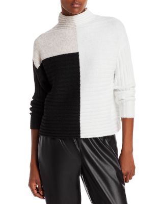 aqua color block sweater