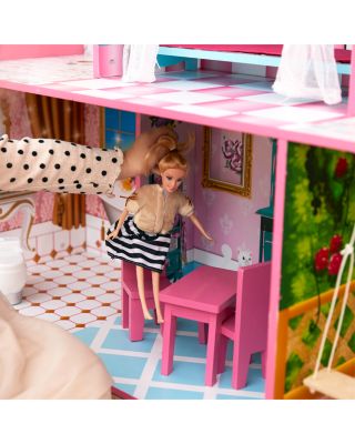 Kids Princess Castle 12" Doll House Pink - Ages 3-7